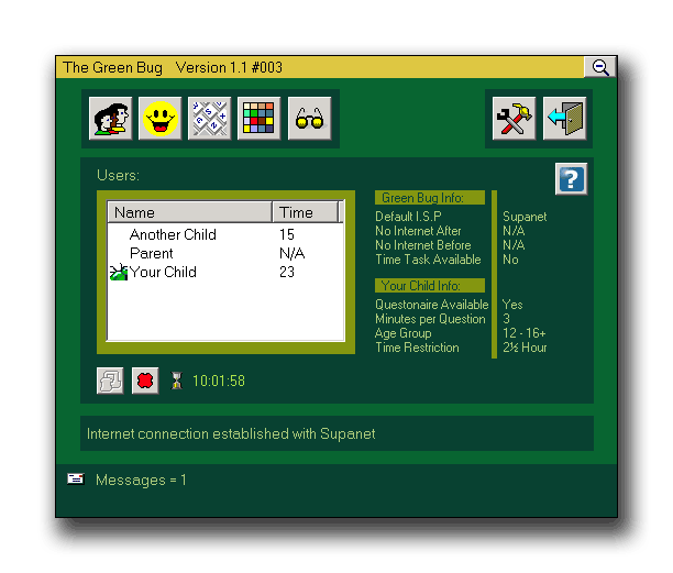 Green Bug Screenshot